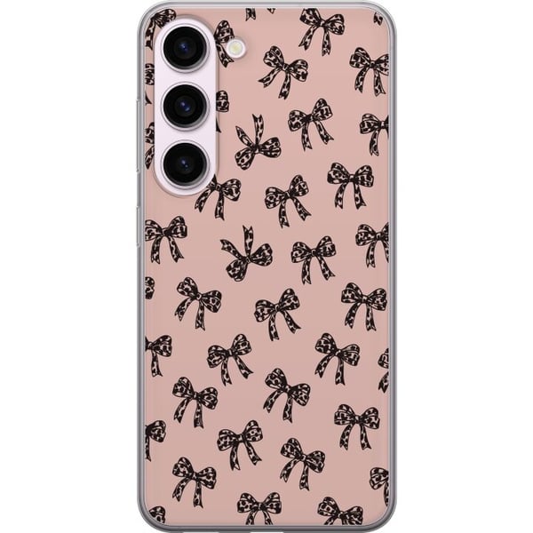 Yhteensopiva Puhelinkuori Samsung Galaxy S23 rusettikuvio leopardi rusetit vaaleanpunainen söpö muoti tyttömäinen retro design painatus tapetti tyyli