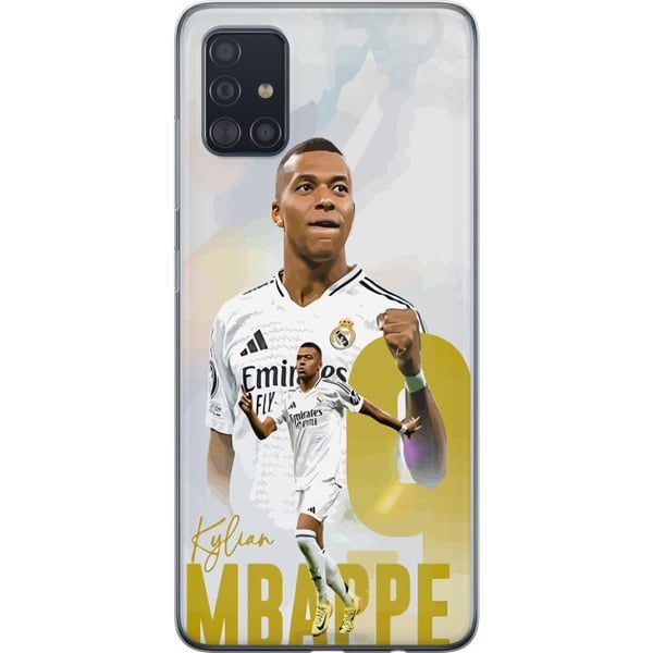 Kompatibelt Mobilskal till Samsung Galaxy A51 Kylian Mbappé Real Madrid Frankrike La Ligas ledande målskytt snabb anfallare med explosivitet och värl