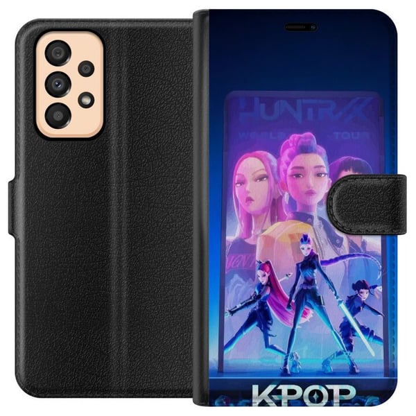 Kompatibelt Lommeboketui til Samsung Galaxy A33 5G KPop Demon Hunters 2 HuntrX futuristisk KPop-motiv med scene og sterk energi