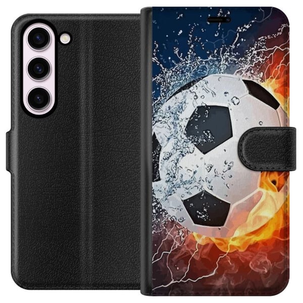 Yhteensopiva Lompakkokotelo Samsung Galaxy S23 Jalkapallo Tuli