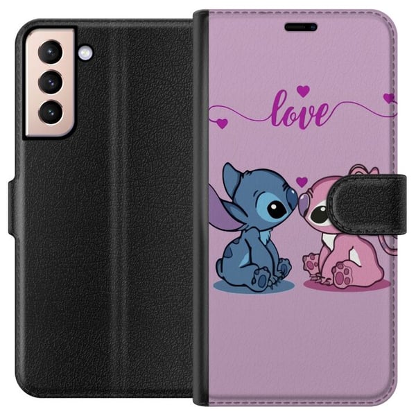 Yhteensopiva Lompakkokotelo Samsung Galaxy S21 Lilo & Stitch – Angel Edition Yhteensopiva Lompakkokotelo Samsung Galaxy S21 Lilo & Stitch – Angel Edition