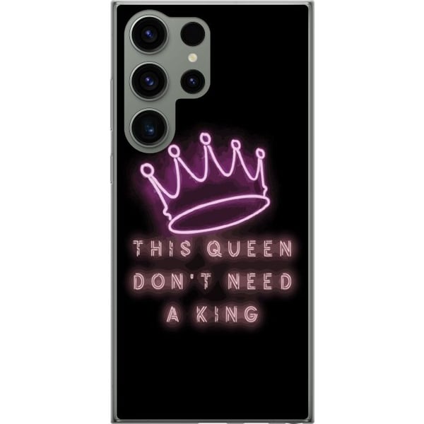 Kompatibel Mobilcover til Samsung Galaxy S23 Ultra Dronning Citat Pigekraft Feminist Kompatibel Mobilcover til Samsung Galaxy S23 Ultra Dronning Citat Pigekraft Feminist