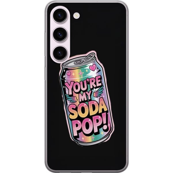 Yhteensopiva Puhelinkuori Samsung Galaxy S23 Youre My Soda Pop kawaii pastelli sateenkaari sydämet kimalteleva design