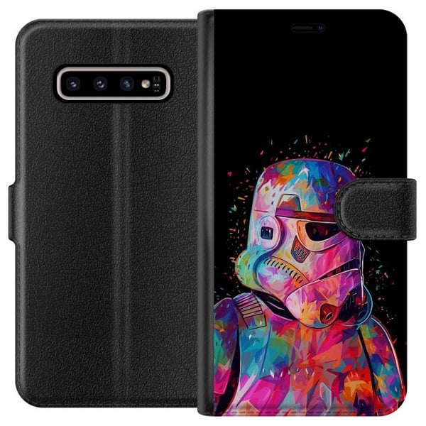 Kompatibelt Plånboksfodral till Samsung Galaxy S10+ Star Wars Stormtrooper