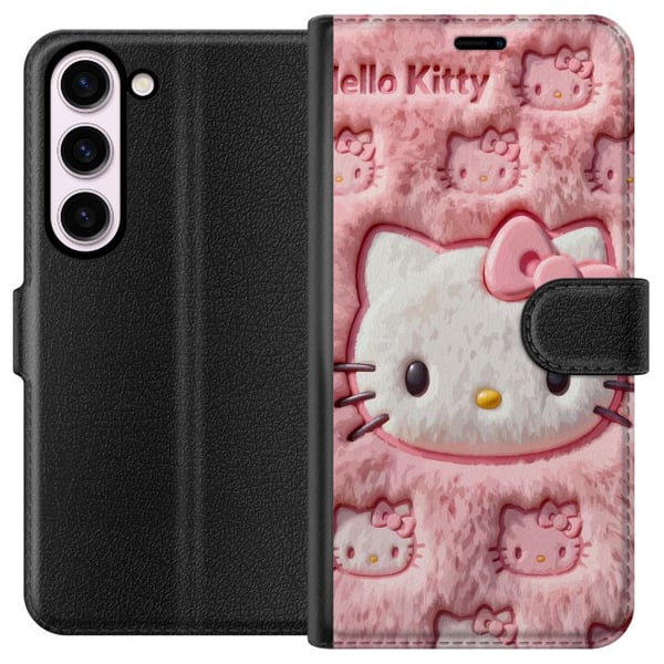 Kompatibel Tegnebogsetui til Samsung Galaxy S23 Hello Kitty-inspireret pink fluffy design med et ikonisk katteansigt i kawaii-stil Kompatibel Tegnebogsetui til Samsung Galaxy S23 Hello Kitty-inspireret pink fluffy design med et ikonisk katteansigt i kawaii-stil