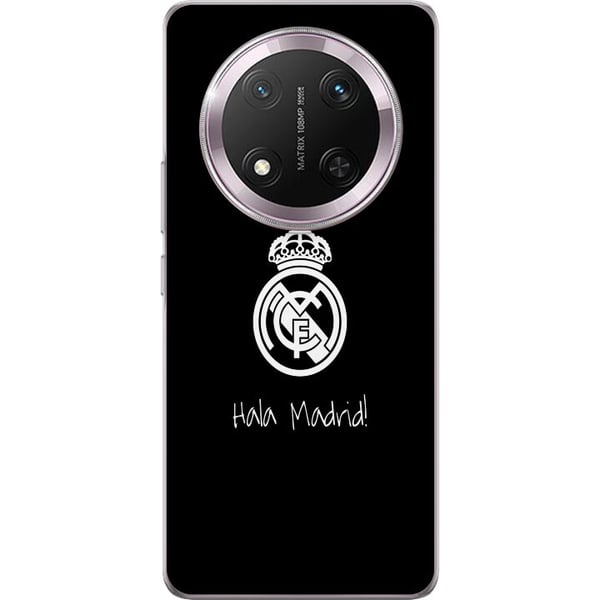 Yhteensopiva Puhelinkuori Honor Magic7 Lite Real Madrid Emblem Fotboll Stolthet Vit Guld Klubbmärke