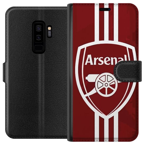Kompatibelt Plånboksfodral till Samsung Galaxy S9+ Arsenal Kompatibelt Plånboksfodral till Samsung Galaxy S9+ Arsenal