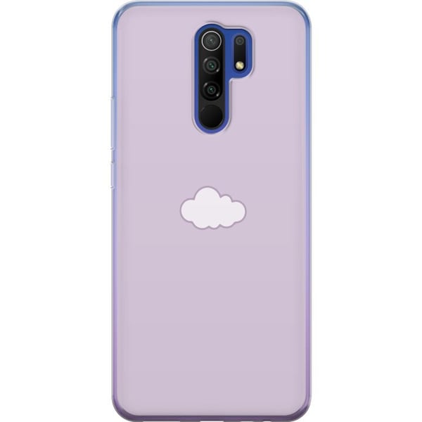 Kompatibelt Mobilskal till Xiaomi Redmi 9 Lila Moln – minimalistiskt moln på lila bakgrund