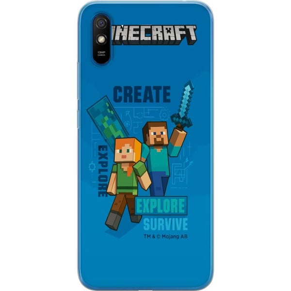 Kompatibelt Mobilskal till Xiaomi Redmi 9A Minecraft Caves