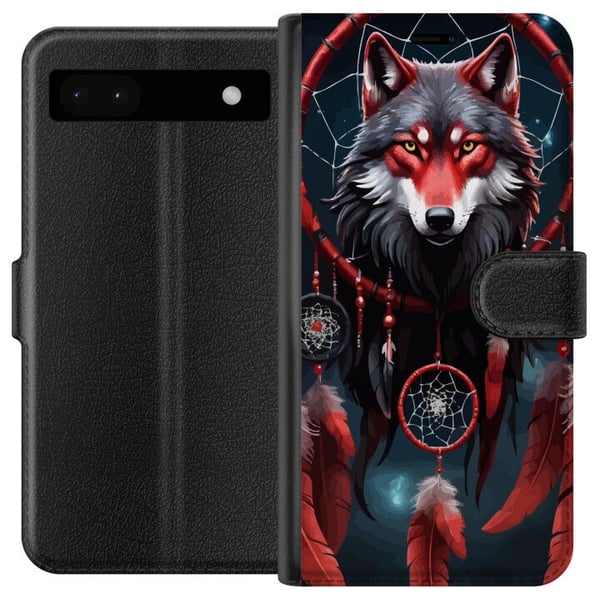 Kompatibel Tegnebogsetui til Google Pixel 6a Ulven