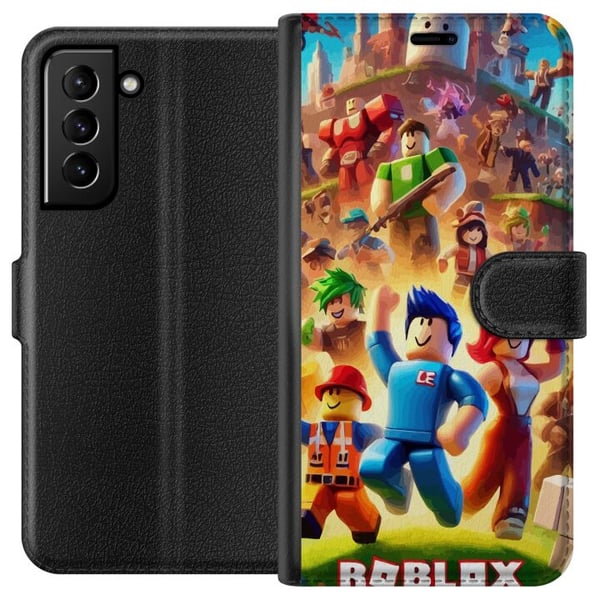 Kompatibelt Lommeboketui til Samsung Galaxy S21+ 5G Roblox Kompatibelt Lommeboketui til Samsung Galaxy S21+ 5G Roblox