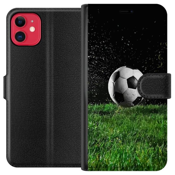 Kompatibel Tegnebogsetui til Apple iPhone 11 Fodbold Handling Kompatibel Tegnebogsetui til Apple iPhone 11 Fodbold Handling