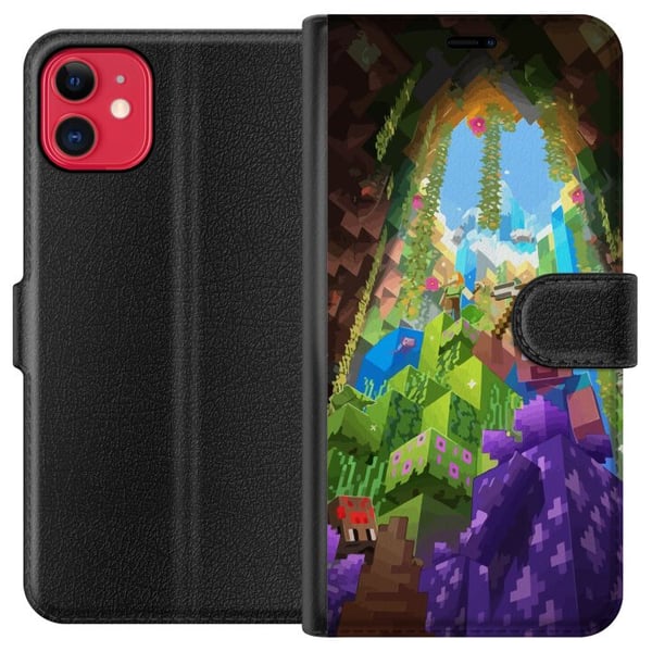 Kompatibelt Plånboksfodral till Apple iPhone 11 Minecraft Kompatibelt Plånboksfodral till Apple iPhone 11 Minecraft