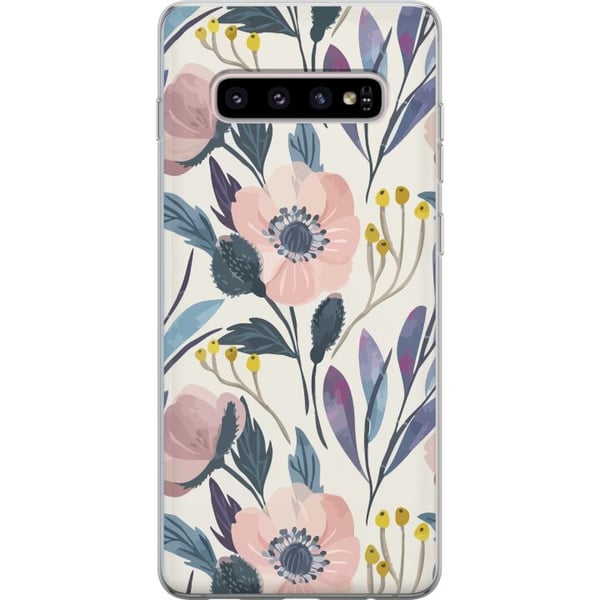 Kompatibel Mobilcover til Samsung Galaxy S10+ Blomsterlykke