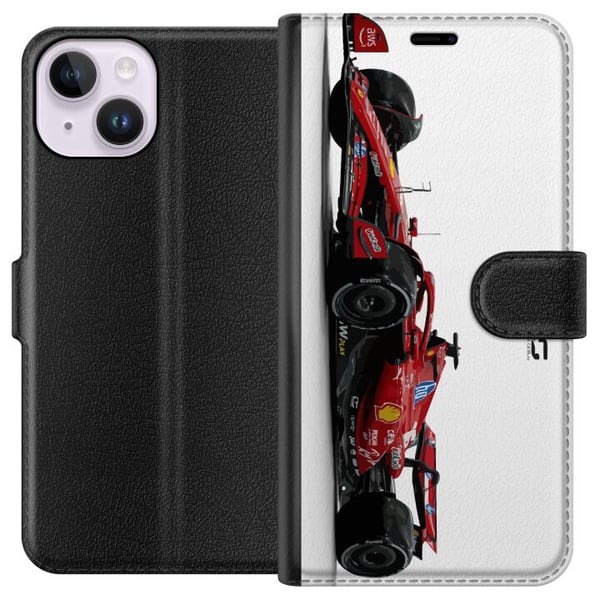 Kompatibel Tegnebogsetui til Apple iPhone 14 Formel 1-racing F1-sportsvogn
