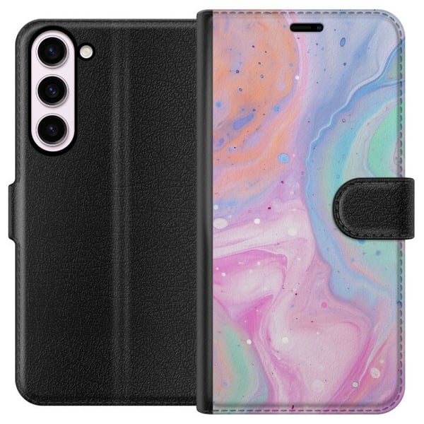 Kompatibel Tegnebogsetui til Samsung Galaxy S23+ Pastelmarmor