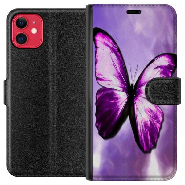 Kompatibelt Plånboksfodral till Apple iPhone 11 Fjäril Kompatibelt Plånboksfodral till Apple iPhone 11 Fjäril