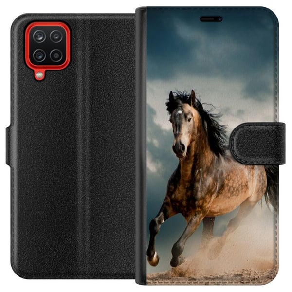 Kompatibelt Plånboksfodral till Samsung Galaxy A12 Häst