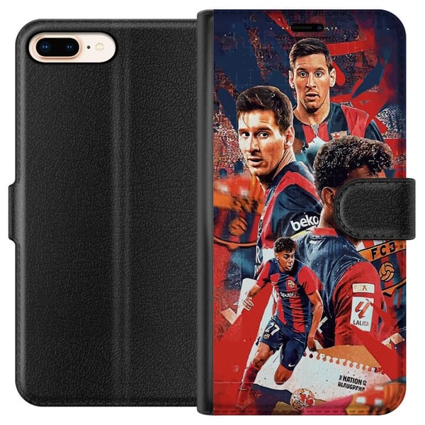 Kompatibel Tegnebogsetui til Apple iPhone 7 Plus Yamal Lamine x Messi