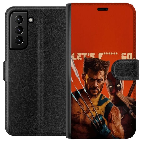Yhteensopiva Lompakkokotelo Samsung Galaxy S21+ 5G Deadpool & Wolverine Yhteensopiva Lompakkokotelo Samsung Galaxy S21+ 5G Deadpool & Wolverine