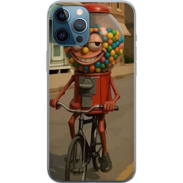 Kompatibelt Mobildeksel til Apple iPhone 12 Pro Max Italiensk Brainrot-illustrasjon – Morsom godterimaskin sykler i retrodesign
