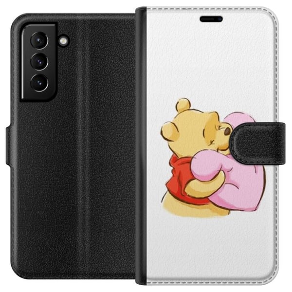 Kompatibelt Lommeboketui til Samsung Galaxy S21+ 5G Nalle Puh Klem Kompatibelt Lommeboketui til Samsung Galaxy S21+ 5G Nalle Puh Klem