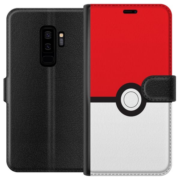 Kompatibelt Lommeboketui til Samsung Galaxy S9+ Classic Ball retrospilldesign i ikonisk rød og hvit stil, perfekt for spillentusiaster og en nostalgi Kompatibelt Lommeboketui til Samsung Galaxy S9+ Classic Ball retrospilldesign i ikonisk rød og hvit stil, perfekt for spillentusiaster og en nostalgi