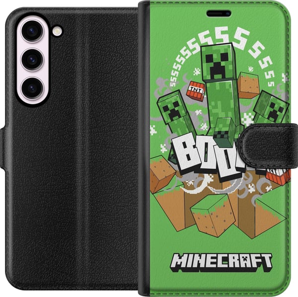 Kompatibelt Lommeboketui til Samsung Galaxy S23+ Minecraft Boom