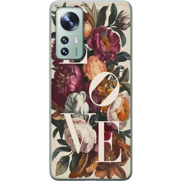 Kompatibel Mobilcover til Xiaomi 12 Love blomstermotiv med pæoner i vintage stil, romantisk og varmt design til dig, der elsker klassisk skønhed