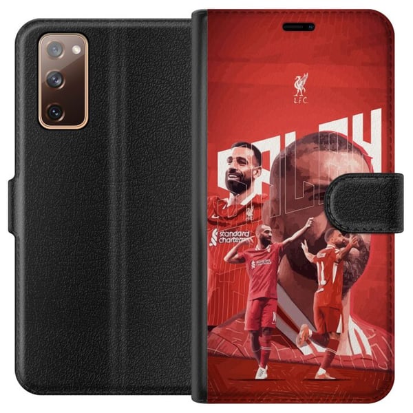 Kompatibelt Lommeboketui til Samsung Galaxy S20 FE Mohamed Salah Liverpool Egypt rask kreativ kantspiller og Premier League-ikon som står for mål, ma Kompatibelt Lommeboketui til Samsung Galaxy S20 FE Mohamed Salah Liverpool Egypt rask kreativ kantspiller og Premier League-ikon som står for mål, ma