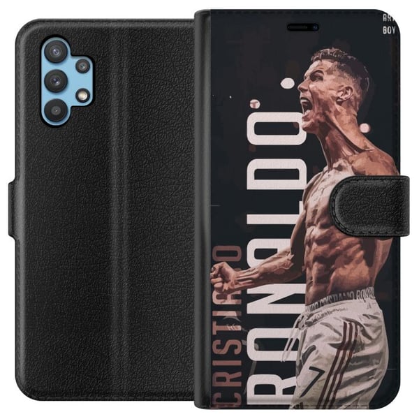 Kompatibelt Plånboksfodral till Samsung Galaxy A32 5G Ronaldo Kompatibelt Plånboksfodral till Samsung Galaxy A32 5G Ronaldo