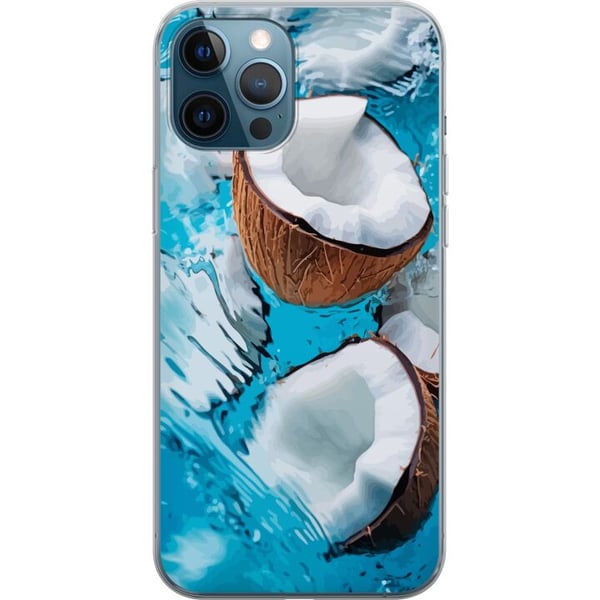 Yhteensopiva Puhelinkuori Apple iPhone 12 Pro Kookos Uima-allas Kesä Ranta Paratiisi