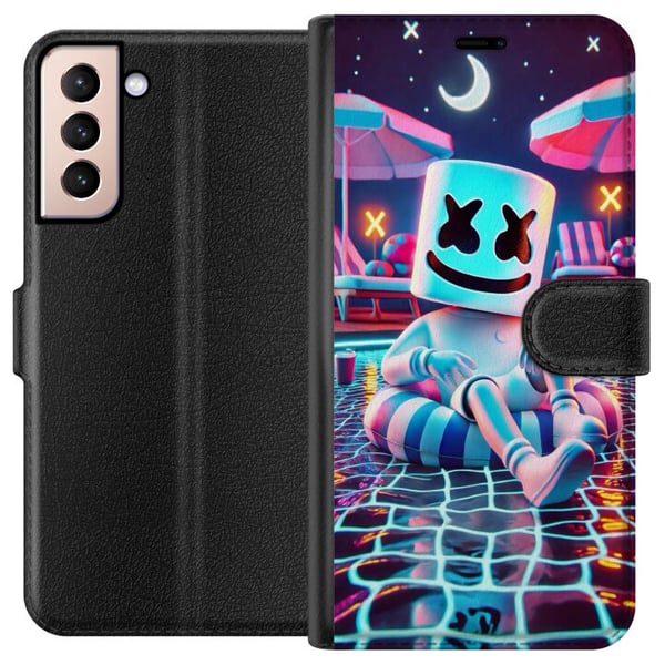 Kompatibelt Plånboksfodral till Samsung Galaxy S21 Fortnite Marshmallow Kompatibelt Plånboksfodral till Samsung Galaxy S21 Fortnite Marshmallow