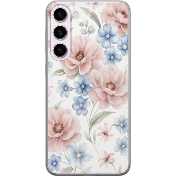 Kompatibel Mobilcover til Samsung Galaxy S23+ Romantiske blomster Kompatibel Mobilcover til Samsung Galaxy S23+ Romantiske blomster