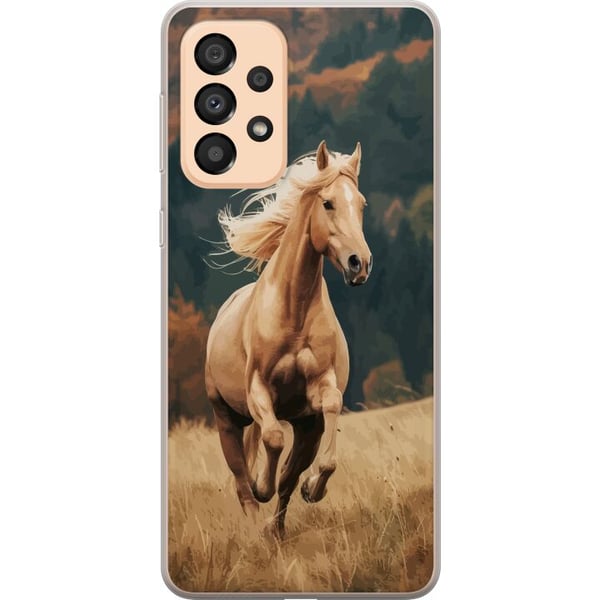 Yhteensopiva Puhelinkuori Samsung Galaxy A33 5G Juokseva Hevonen