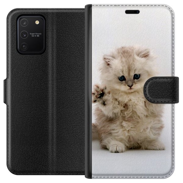 Kompatibelt Lommeboketui til Samsung Galaxy S10 Lite Katt Kompatibelt Lommeboketui til Samsung Galaxy S10 Lite Katt