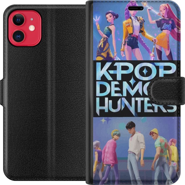 Yhteensopiva Lompakkokotelo Apple iPhone 11 Kpop Demon Hunters korealainen idolibändi juliste anime pelaaminen fantasia piirretty retrotyyli fanitaid