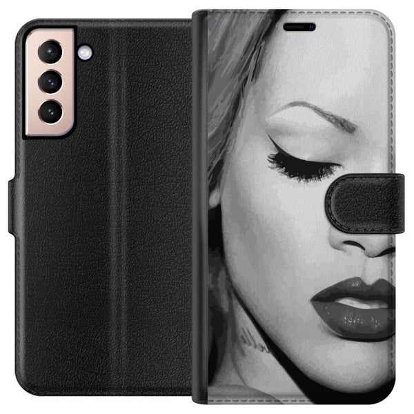 Kompatibelt Lommeboketui til Samsung Galaxy S21 Rihanna – Aesthetic Edit 2025