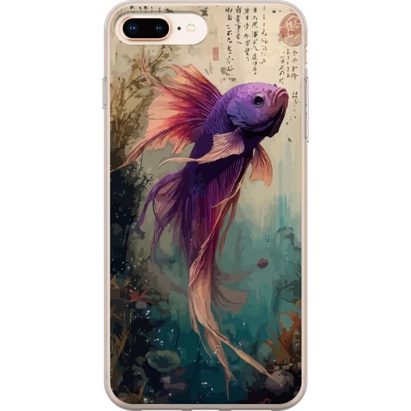 Yhteensopiva Puhelinkuori Apple iPhone 8 Plus Aasialainen koikala japanilainen akvaario Yhteensopiva Puhelinkuori Apple iPhone 8 Plus Aasialainen koikala japanilainen akvaario