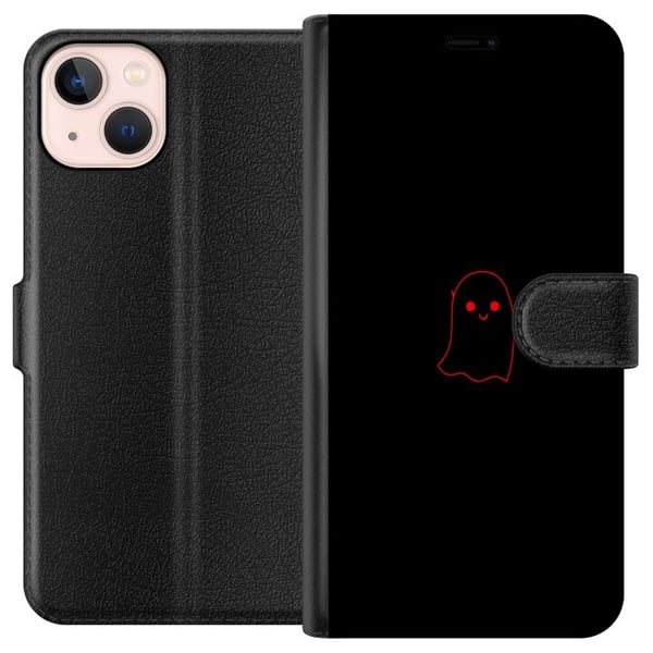 Kompatibelt Lommeboketui til Apple iPhone 13 mini Spøkelse Buuuu Kompatibelt Lommeboketui til Apple iPhone 13 mini Spøkelse Buuuu
