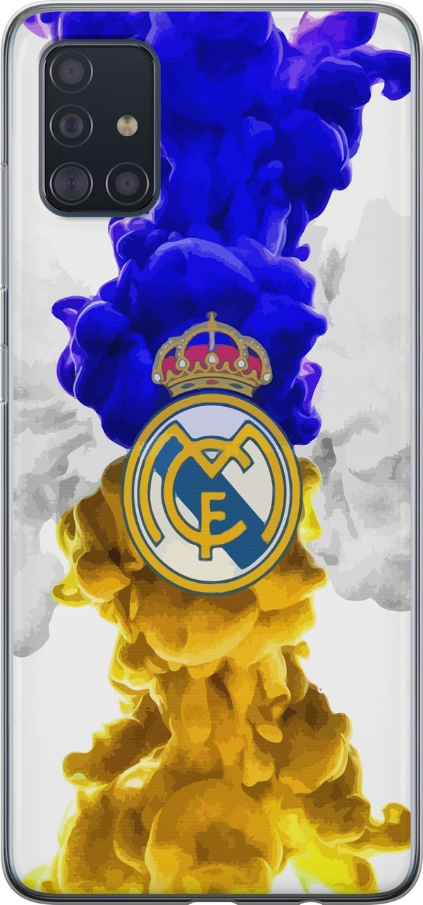 Kompatibelt Mobildeksel til Samsung Galaxy A51 Real Madrid Farger