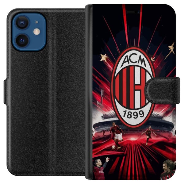 Kompatibelt Lommeboketui til Apple iPhone 12 AC Milan