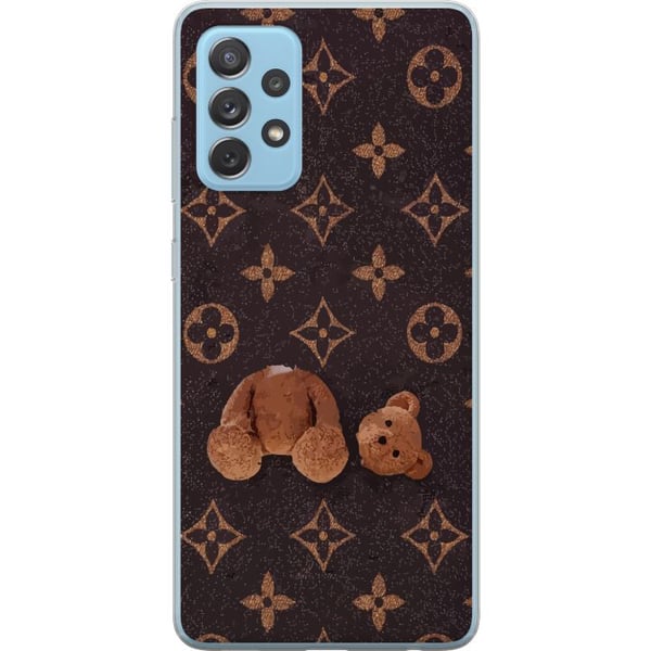 Kompatibelt Mobildeksel til Samsung Galaxy A52 5G Grafisk monogrammønster med oppdelt bamse i kunstnerisk stil Kompatibelt Mobildeksel til Samsung Galaxy A52 5G Grafisk monogrammønster med oppdelt bamse i kunstnerisk stil