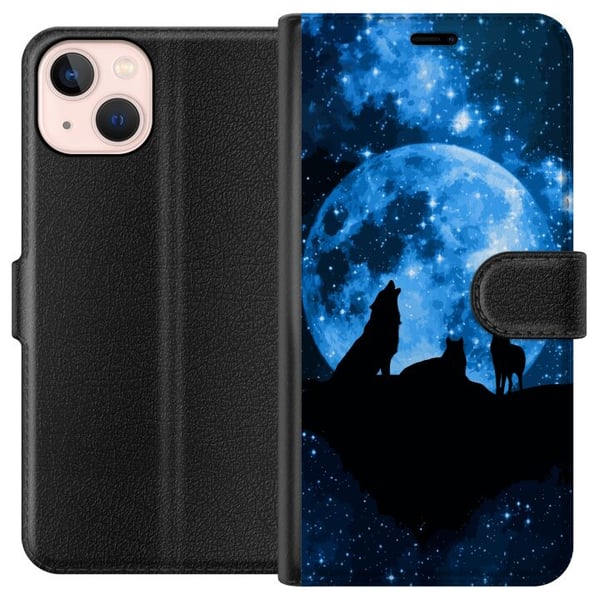Kompatibelt Lommeboketui til Apple iPhone 13 mini Ulver Kompatibelt Lommeboketui til Apple iPhone 13 mini Ulver