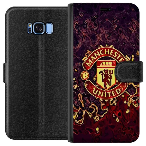 Kompatibelt Lommeboketui til Samsung Galaxy S8 Manchester United Kompatibelt Lommeboketui til Samsung Galaxy S8 Manchester United