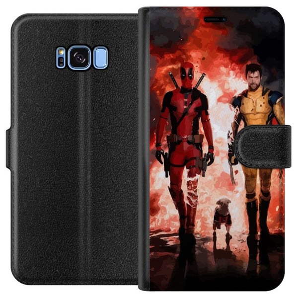 Kompatibelt Plånboksfodral till Samsung Galaxy S8 Wolverine Deadpool Kompatibelt Plånboksfodral till Samsung Galaxy S8 Wolverine Deadpool