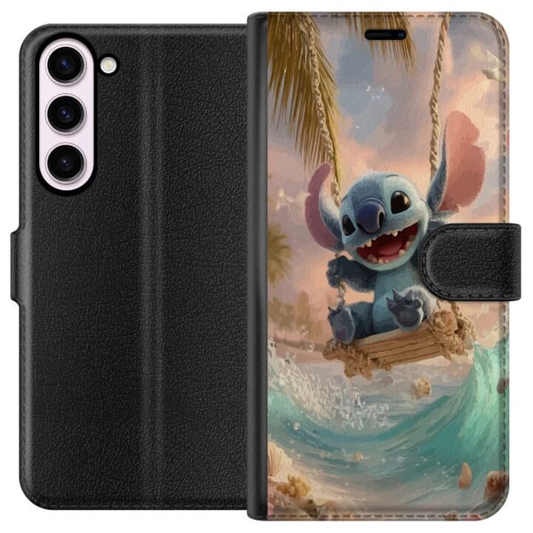 Yhteensopiva Lompakkokotelo Samsung Galaxy S23+ Disney Stitch keräilyhahmo sininen avaruusolento