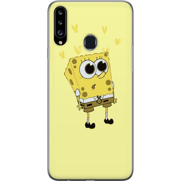 Kompatibelt Mobilskal till Samsung Galaxy A20s SpongeBob SquarePants