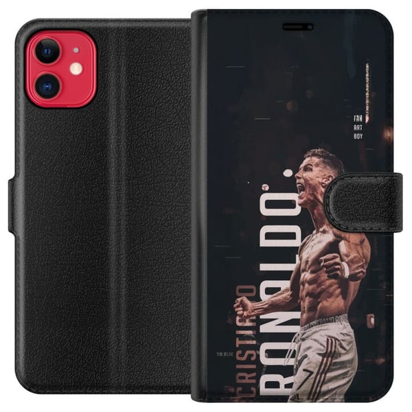 Kompatibel Tegnebogsetui til Apple iPhone 11 Cristiano Ronaldo Al-Nassr Portugal legendarisk angriber med styrke, hurtighed og en af fodboldens mest Kompatibel Tegnebogsetui til Apple iPhone 11 Cristiano Ronaldo Al-Nassr Portugal legendarisk angriber med styrke, hurtighed og en af fodboldens mest