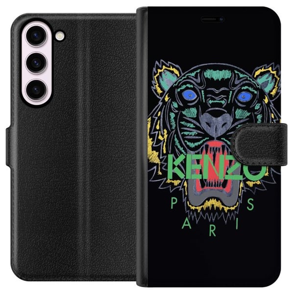 Yhteensopiva Lompakkokotelo Samsung Galaxy S23+ Kenzo tiikeri Pariisi muotijuliste muoti ylellisyys streetwear-brändi logo ikoninen musta tausta retr